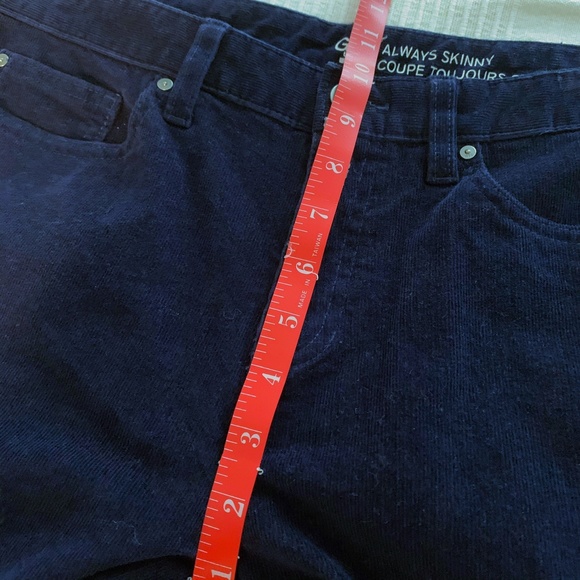 Gap Always Skinny Navy Blue Corduroy Ankle Pants - Picture 6 of 7